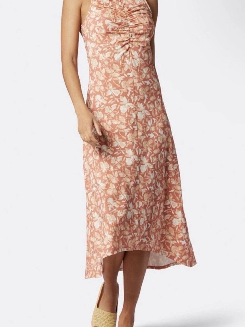 Soft Joie Elliot Midi Cotton Dress Size L.